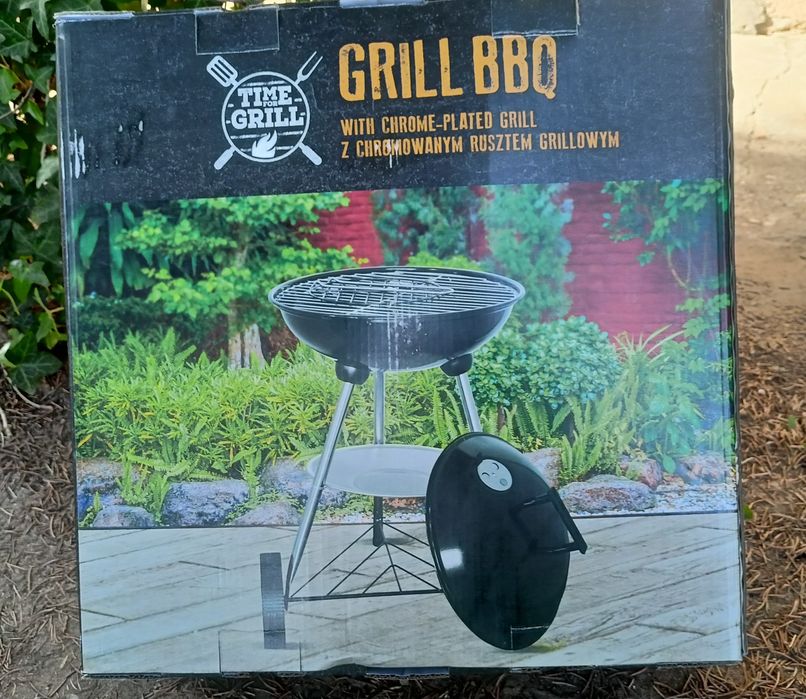 Grill okrągły z pokrywą