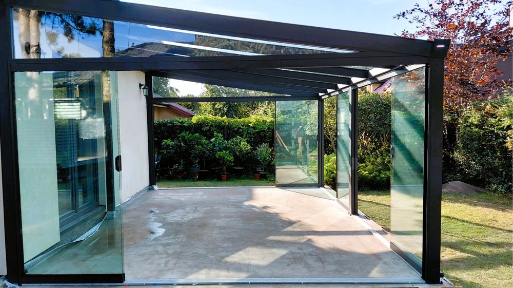 Zadaszenie tarasu weranda pergola konstrukcja aluminiowa super jakość