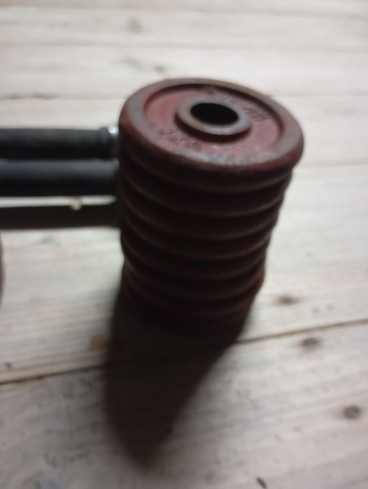 Alteres roscados com 36kg de pesos