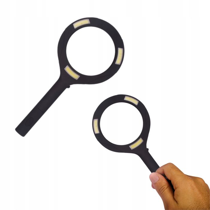 Lupa Led Do Czytania 200 Lumenów 3X Powiększanie Tekstu Oświetlana