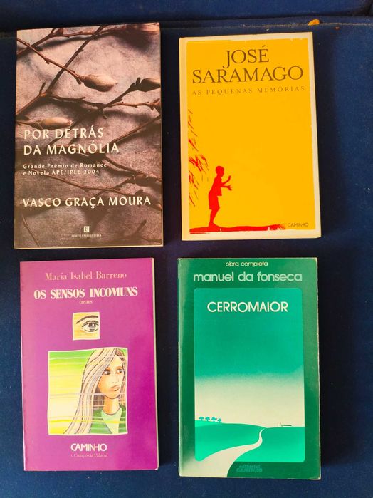 Lote 4 Livros Literatura Portuguesa Contemporânea e Grandes Autores