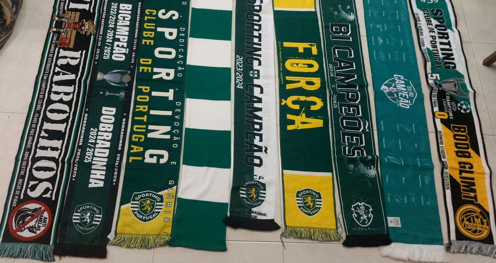 9 echarpes  bufandas ,scarf do SCPortugal
