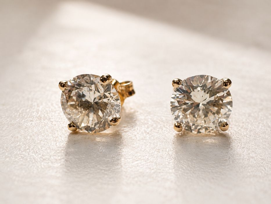 Kolczyki z Naturalnymi Diamentami 2.04 ct | Złoto 585 | Certyfikat