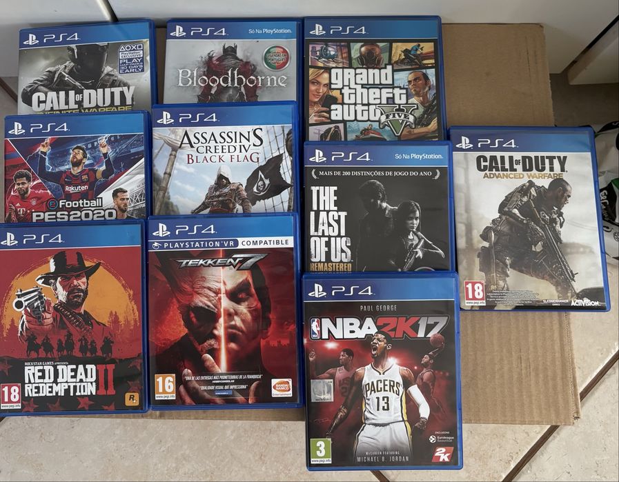 Playstation 4 PS4 1 comando e 11 jogos