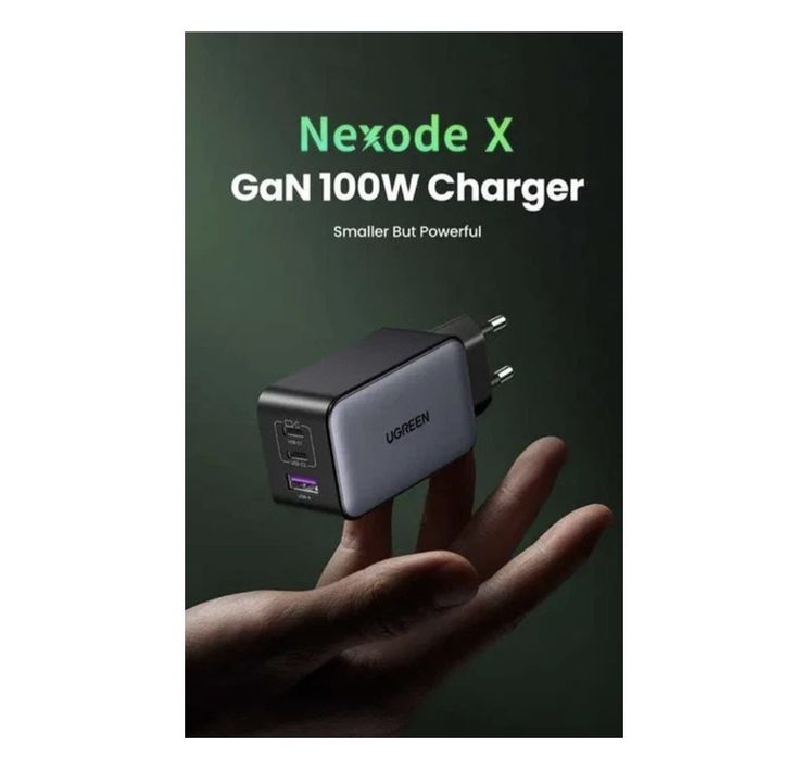 Універсальний зарядний пристрій 100W Ugreen Nexode X GaN X756 2xType-C