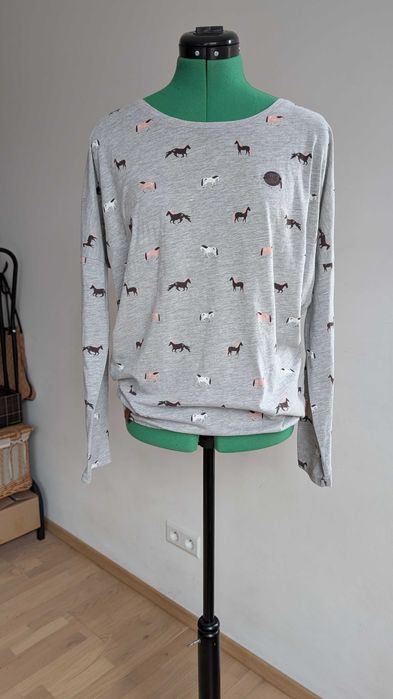 Naketano (Brave New World) M  bluzka longsleeve w konie