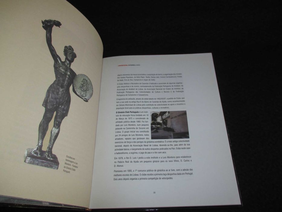 Livro Os Desportistas na Toponímia de Lisboa Teresa Sancha Pereira