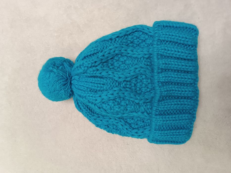 Komplet - czapka roz. 54 i rękawiczki turkusowe
