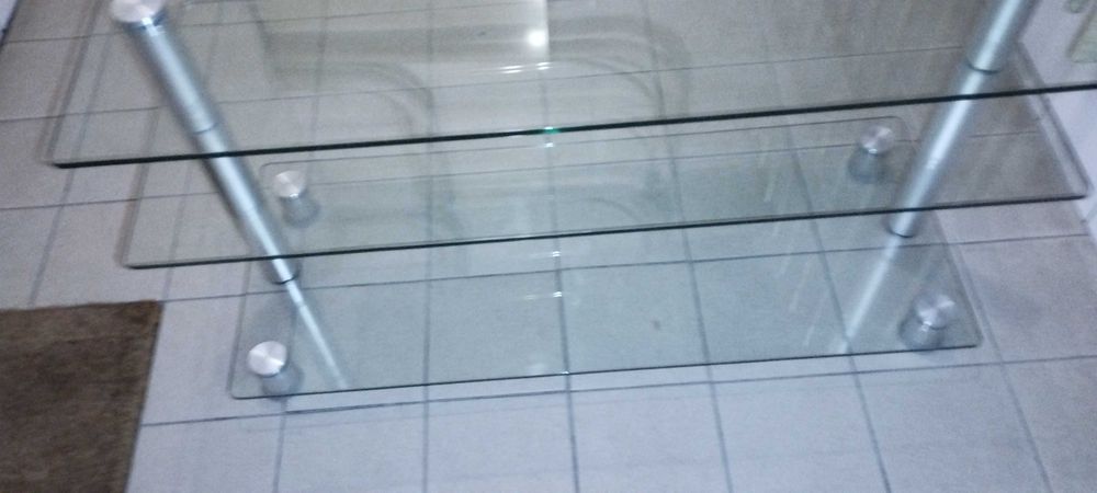 Mesa tv de vidro