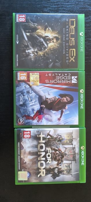 Mirrors edge/Deus ex/For honor Xbox One