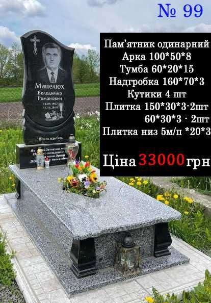 Пам‘ятникі з граніту від виробника