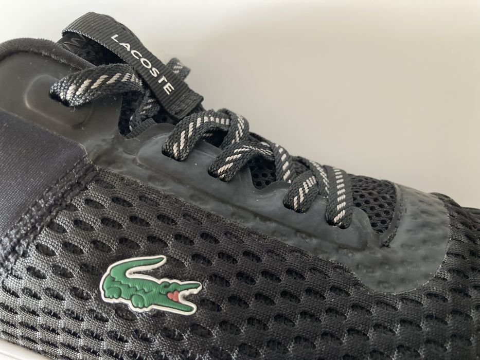 Buty * LACOSTE * Sneakers * Rozmiar 45 * Wkładka ORTHOLITE * Czarne * UŻYWANE