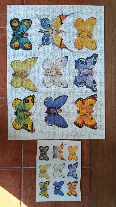 Puzzle Vintage 1000 Peças Butterfly Babies de Anne Geddes - Completo
