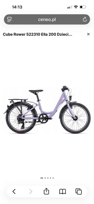 Rower dziecięcy cube ella 20 cali jak nowy