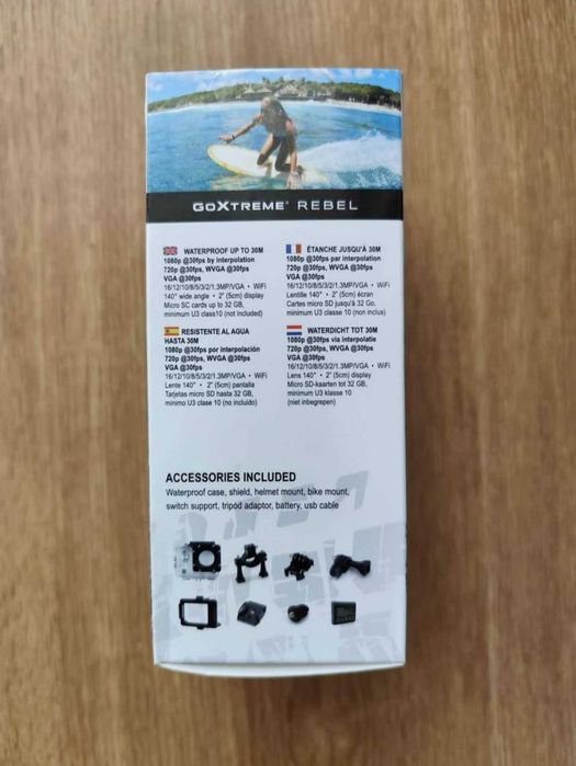 Câmara de Ação GoXtreme Rebel - Nova, Full HD, Wi-fi