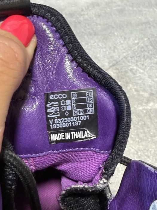 Кожаные деми ботинки Ecco 39 р