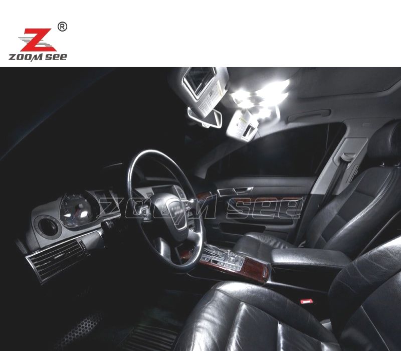 KIT COMPLETO DE 20 LÂMPADAS LED INTERIOR AUDI A6 S6 RS6 C6 AVANT 2005-2011