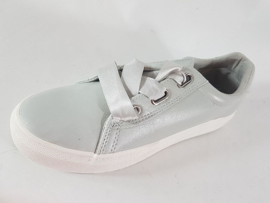 EVEN&ODD ADIDASY damskie eko skóra PIĘKNE ROZMIAR 39 nowe srebne