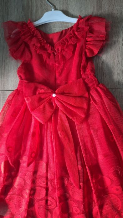 Sukienka wizytowa czerwona 122