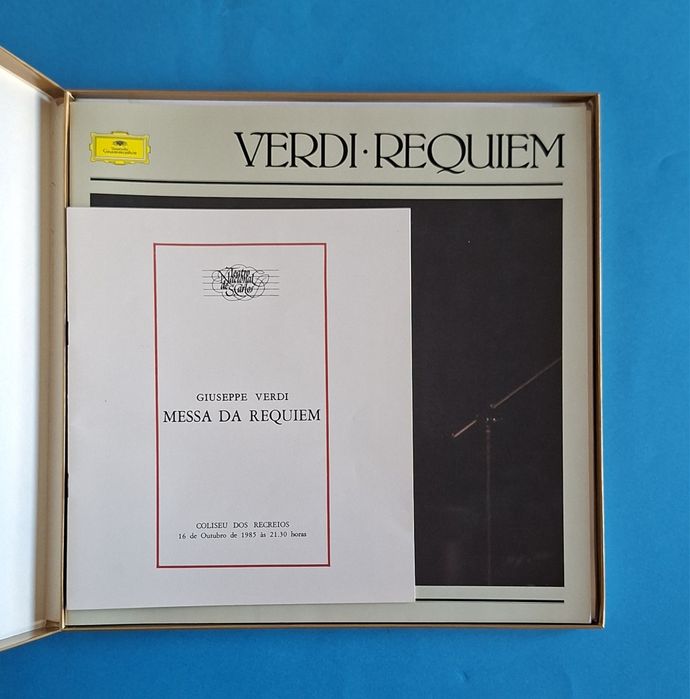 Requiem de Verdi. Caixa 2 LPs. Orquestra do Teatro alla Scala. Plácido Domingo e Nicolai Ghiaurov.
