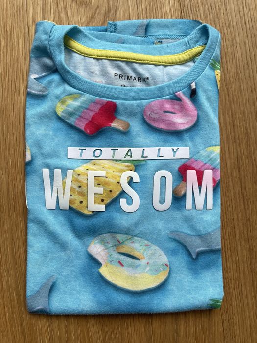 T-shirt Primark 7-8 lat r. 128 modny chłopiec lato