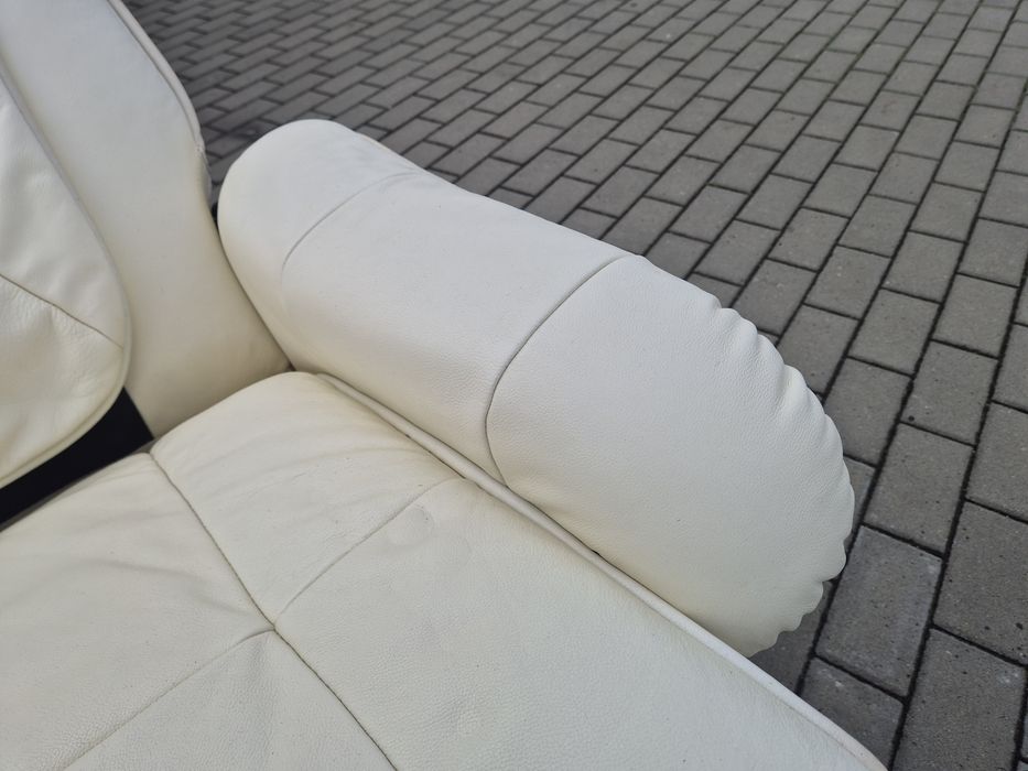 Fotel leniuch rozkladany skórzany TRANSPORT