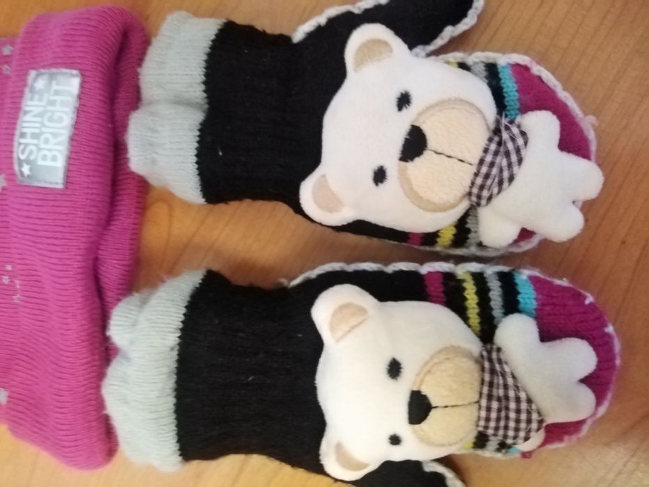 Шапочка +рукавичка для дівчинка