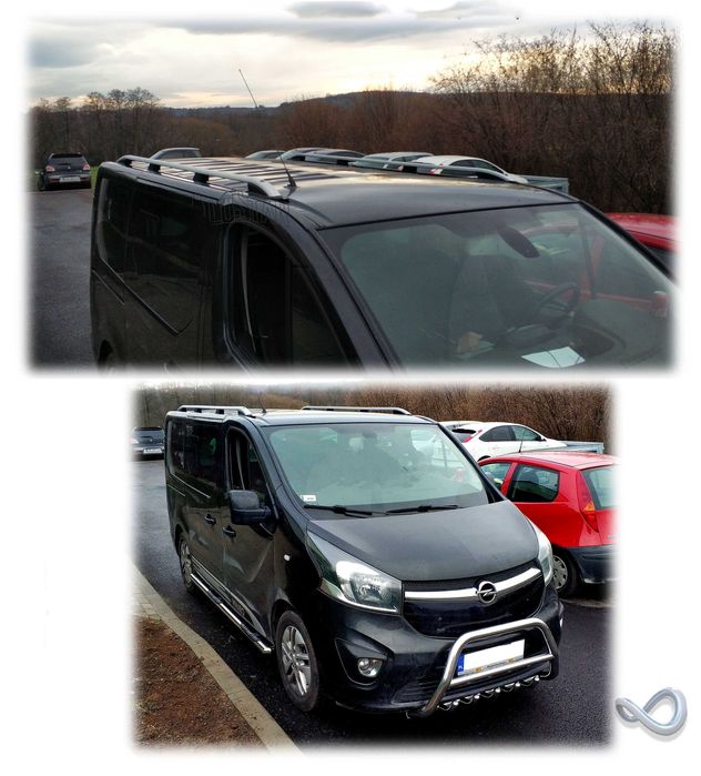 Poprzeczki dachowe Vivaro Trafic Relingi