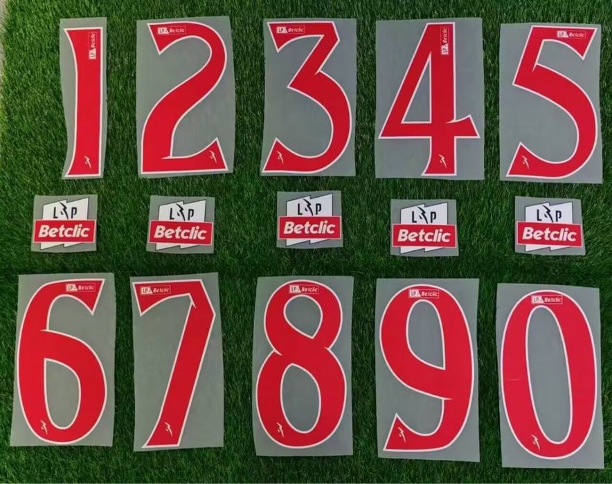 Patchs nameset badge font betclic benfica porto sporting