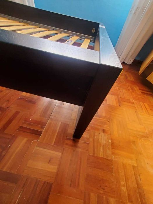Cama de Solteiro IKEA MALM + Estrado + 2 Gavetas64750810668034124