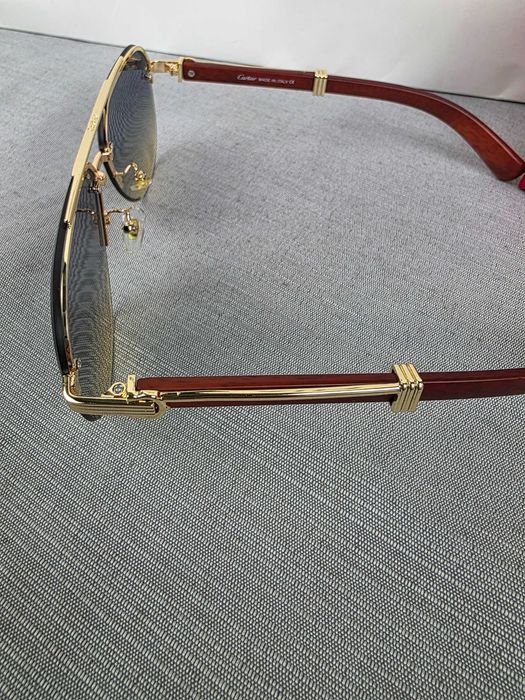 Komplet okulary przeciwsłoneczne Cartier męskie pudełko premium