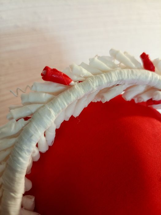 Традиційний весільний український віночок (білий віск/парафін)