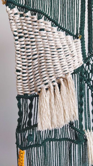 Painel de parede Spring em macramé- NOVO