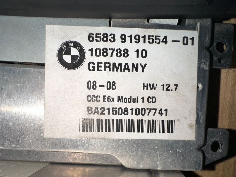Radio duża navi BMW E60 czytnik Lift polift nawi ccc sprawne