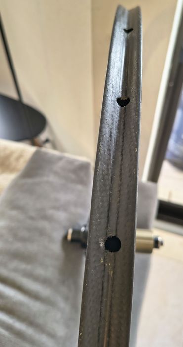 Aros bicicleta em carbono tubeless como novos