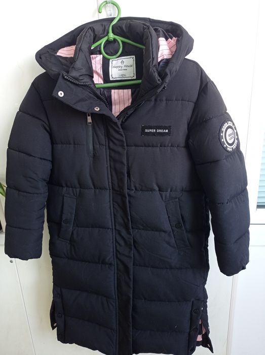 Зимняя длинная куртка на девочку