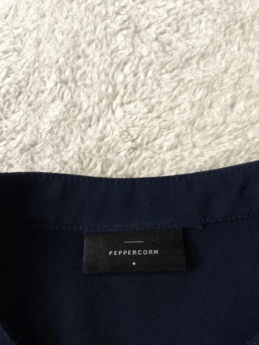 Sukienka midi granatowa kopertowa