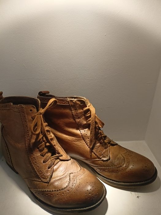 Buty botki skóra roz 39 wew 25
