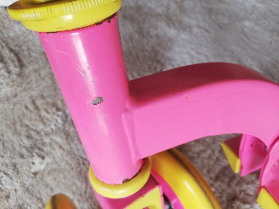 hulajnoga czterokołowa dziecięca różowa