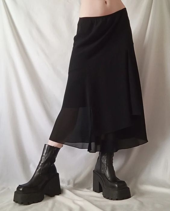 spódnica midi goblincore witch archive whimsigoth nymph fairy goth