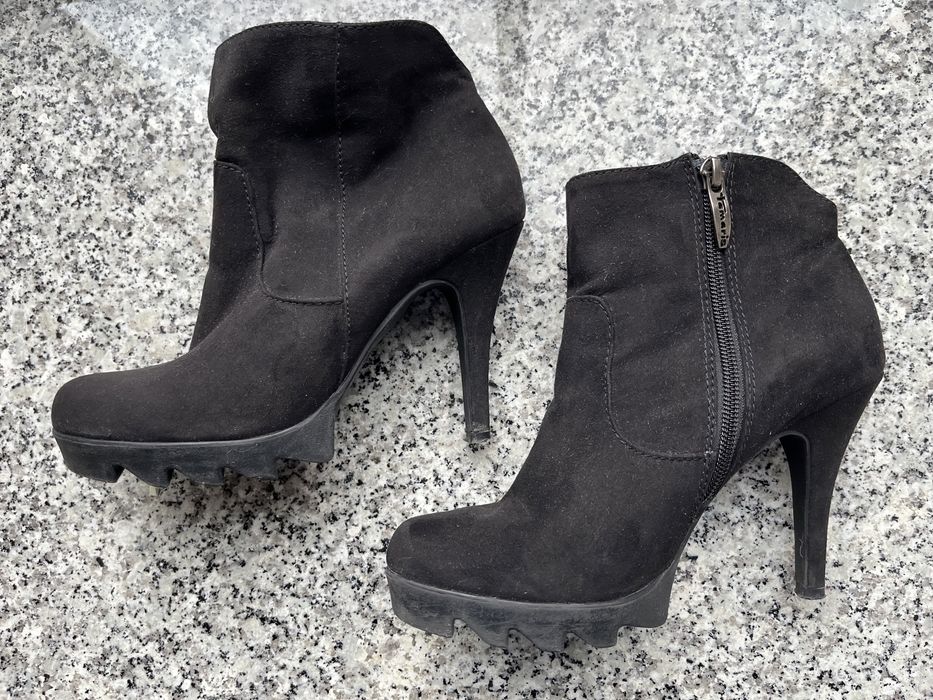 Botki damskie firmy Tamaris skóra naturalna roz. 37