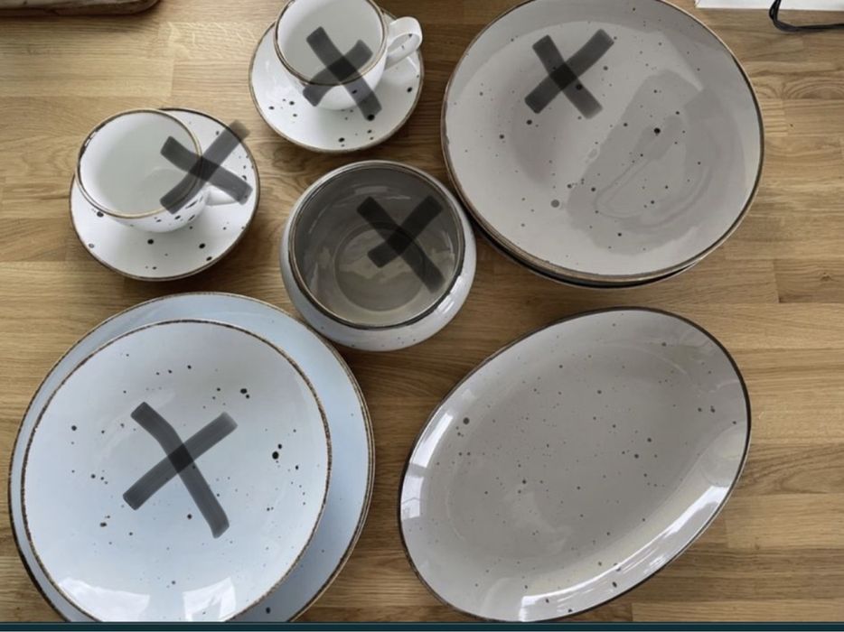 Porcelana Bogucice Alumina Cottage Półmisek Light Grey