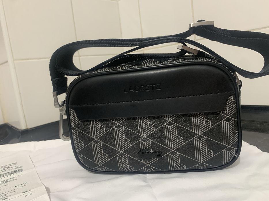 Bolsa Lacoste Reporter Monograma The Blend - Nova (S/ Uso)