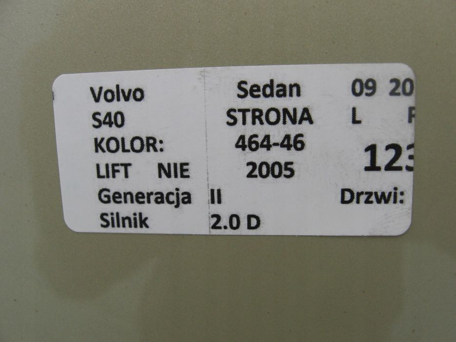 Maska Pokrywa Volvo S40 Ii 464-46