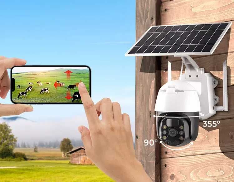 Câmara Vídeo Vigilância Solar 100% Sem Fios PZT 360º WiFI (NOVO)