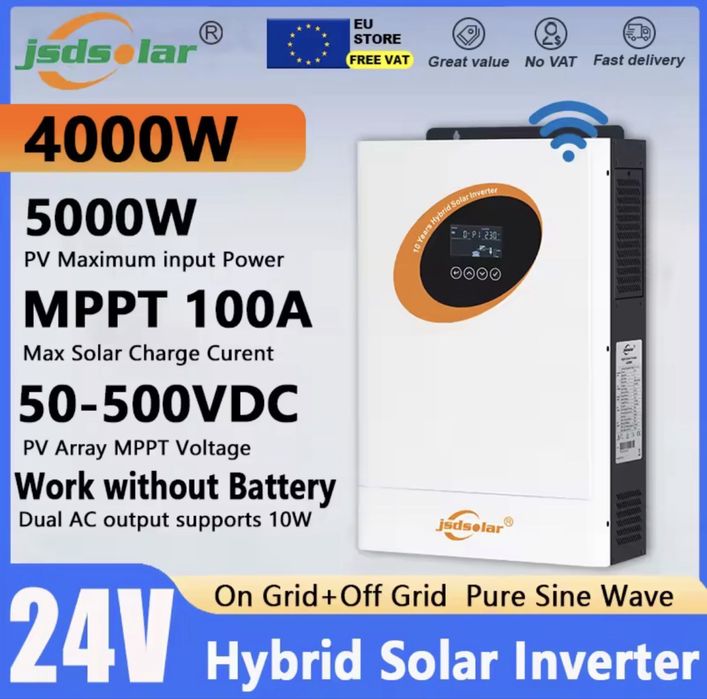 Гібридний інвертор Jsdsolar 4 24v