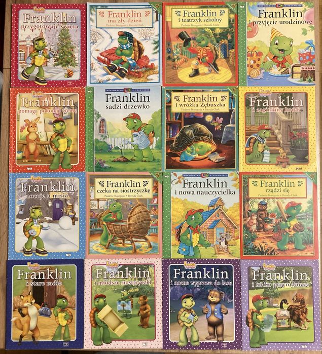 FRANKLIN książki, wielka kolekcja, 88 sztuk, dla dzieci, zestaw, zbiór