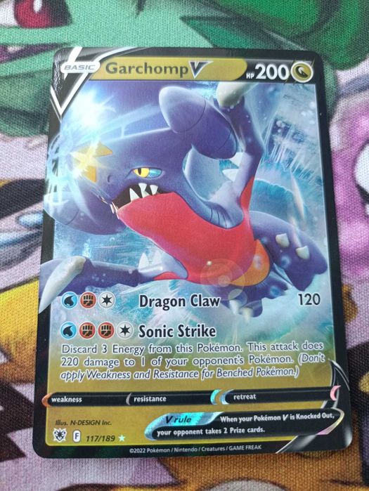 Garchomp V (ASR 117) Astral Radiance - Karta Pokemon TCG