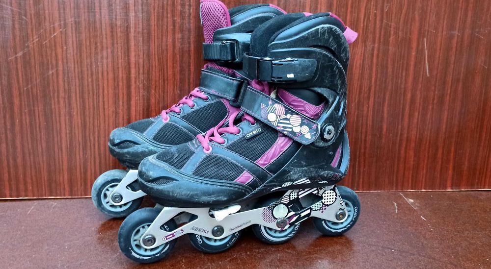 Роликовые коньки Oxelo Play 7 Fushia  размер 37-40