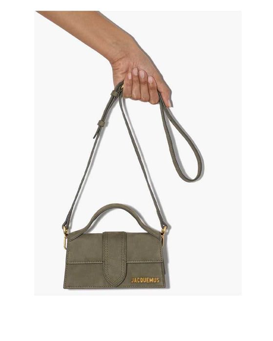 Сумка Jacquemus Le Bambino Mini Suede Shoulder Bag Olive